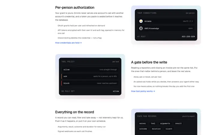 Screen from omniio.dev